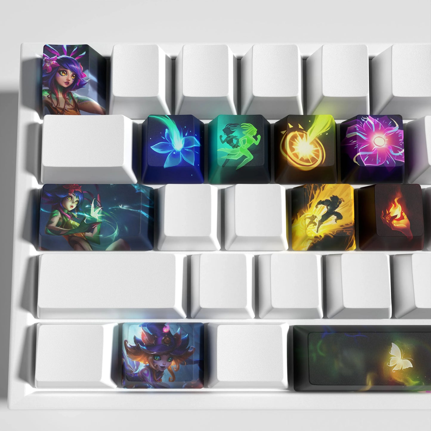 Neeko keycaps League of Legends Neeko keycaps game keycaps OEM Profile 12keys PBT dye sub keycaps